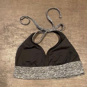 Girls “KTRNA” Black/Grey Dance Top, Size XS